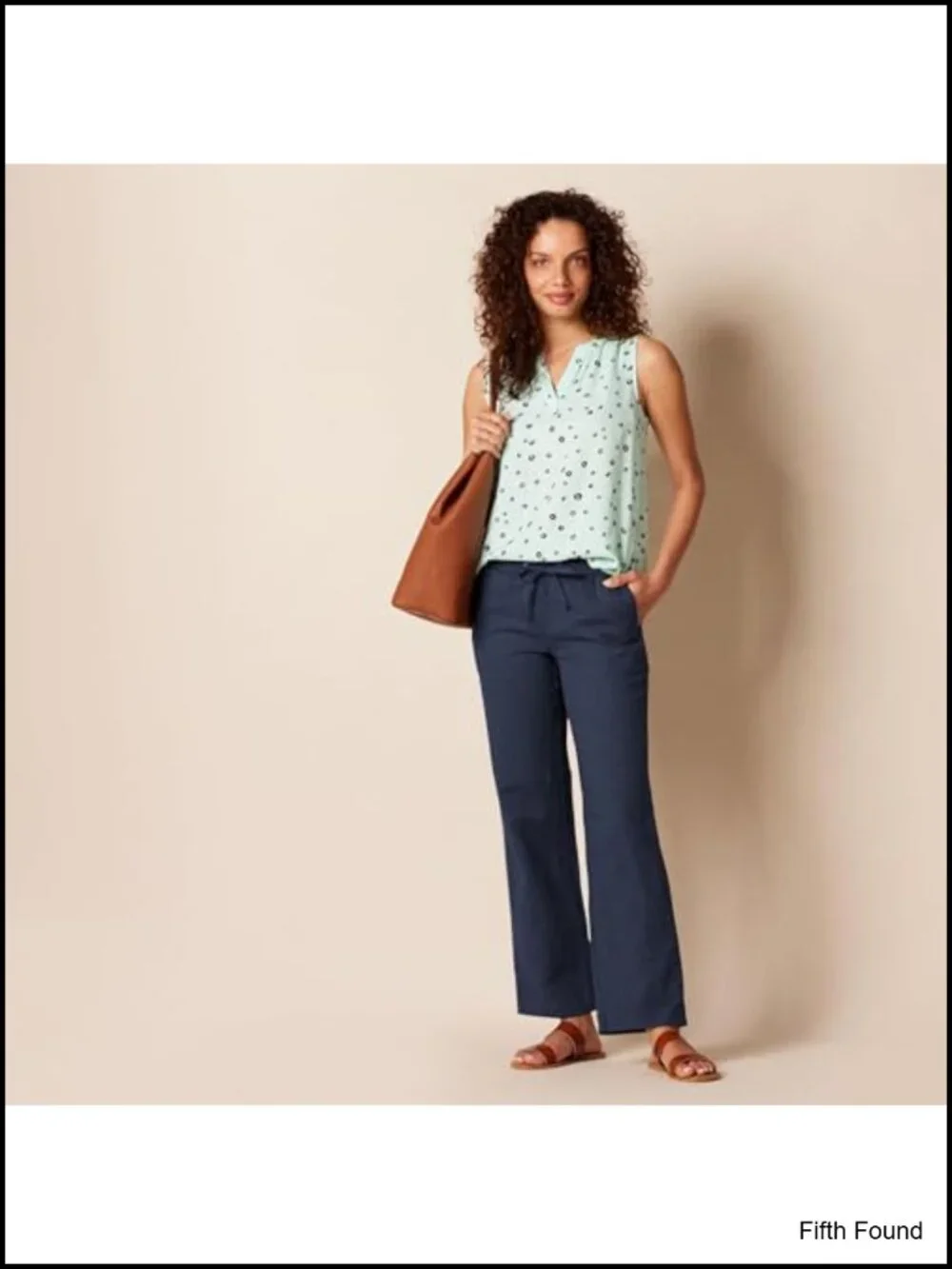Linen Blend Drawstring Wide Leg Pants Relaxed Fit Plus Size